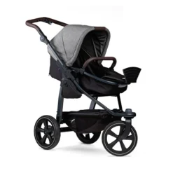 Tfk Mono 2 Kombi Kinderwagen Premium Grau Luftkammer Radset Bundle Mit Cupholder -Kinder Komfort rs1908 t m2 ke 415 9 lpr 1 1