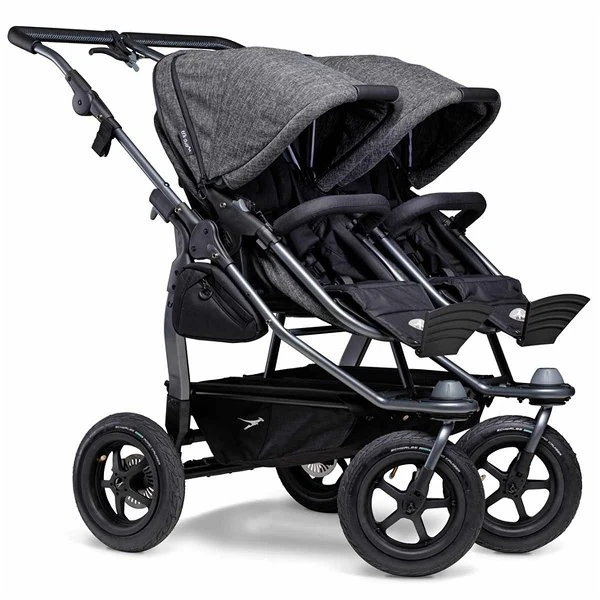 Tfk Duo Kombi Kinderwagen Premium Anthrazit Zwillingswagen Mit Luftrad-Set 2 Tfk Duo Kombi Kinderwagen Premium Anthrazit Zwillingswagen Mit Luftrad-Set – Bild 2