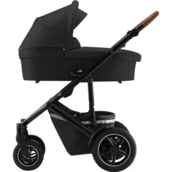 Britax Smile 3 Kinderwagen Pure Beige Essential Set GRATIS Babywanne -Kinder Komfort smile iii cognachandle spaceblack 01 hardcarrycot 2020 72dpi 2000x2000 1 1