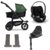 Tfk Mono 2 Kinderwagen Bundle Olive Luftrad | CYBEX Cloud T I-Size + Base + Adapter