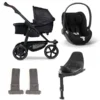 Tfk Mono 2 Kinderwagen Bundle Schwarz Luftkammer CYBEX Cloud T I-Size + Base + Adapter