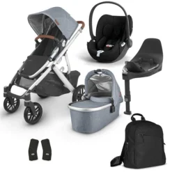 UPPAbaby Vista V2 Bundle Gregory Blue & Cybex Cloud T, Base T, Wickelrucksack -Kinder Komfort vista v2 bundle gregory blue neu