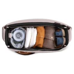 ABC Design Samba 2in1 Kinderwagen Bundle Berry Pure Mit Autositz, Wickeltasche, Fußsack Und Adapter -Kinder Komfort wickeltasche changing bag urban berry 04 grosse faecher 04