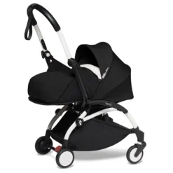 BABYZEN™ YOYO² Kinderwagen 0+ Neugeborenen Set Black Gestell White