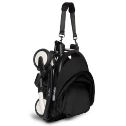 BABYZEN™ YOYO² 6+ Buggy Black Gestell White -Kinder Komfort yoyo 2 6 folded 3 4 white frame black web