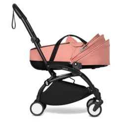 BABYZEN™ YOYO Babywanne Ginger -Kinder Komfort yoyo 2 bassinet canopy down profile black frame ginger web
