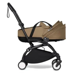 BABYZEN™ YOYO Babywanne Toffee -Kinder Komfort yoyo 2 bassinet canopy down profile black frame toffee web