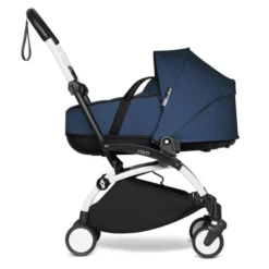BABYZEN™ YOYO Babywanne Navy Blue -Kinder Komfort yoyo 2 bassinet profile white frame navy blue web